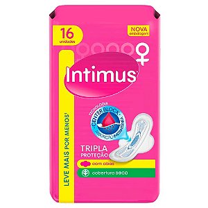INTIMUS ABSORVENTE T.PROT.COB.SECA C/A C/16 UNIDADES