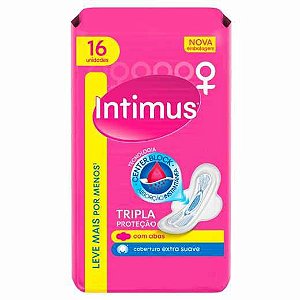 INTIMUS ABSORVENTE T.PROT.COB.SUAVE C/A C/16 UNIDADES