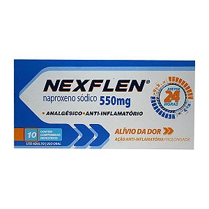 NAPROXENO NEXFLEN 550MG C/10 COMP.REVEST.