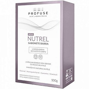 NUTREL PROFUSE SABONETE BARRA FACIAL E CORPO 100G.