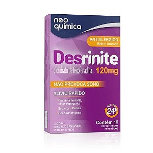 DESRINITE 120MG CX.C/10 COMP.REVEST.