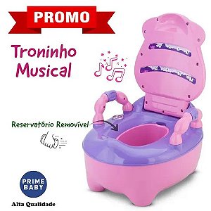 TRONINHO MUSICAL PRIME BABY COR ROSA
