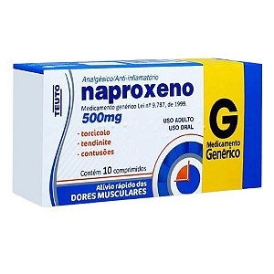 NAPROXENO 500MG C/10 COMPRIMIDOS (TEUTO)