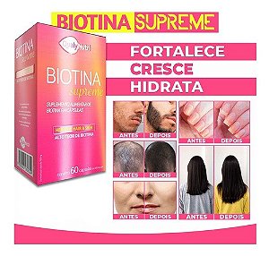 BIOTINA SUPREME HEALTHY HAIR & SKIN C/60 CÁPSULAS