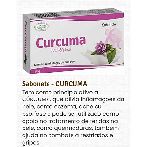 SABONETE CURCUMA 90G LIANDA NATURAL