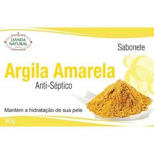 SABONETE ARGILA AMARELA 90G LIANDA NATURAL
