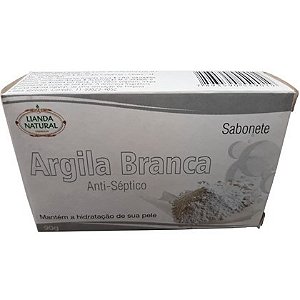 SABONETE ARGILA BRANCA 90G LIANDA NATURAL