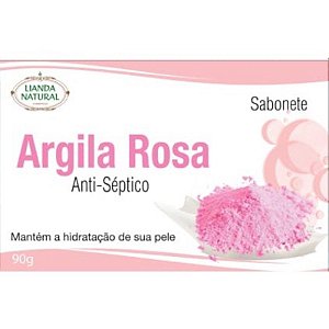 SABONETE ARGILA ROSA 90G LIANDA NATURAL