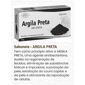 SABONETE ARGILA PRETA 90G LIANDA NATURAL