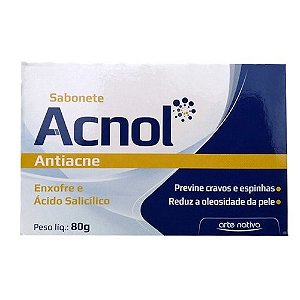 ACNOL SABONETE ANTIACNE 80G. ENXOFRE+ÁCIDO SALICÍLICO