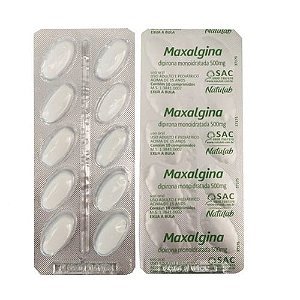 MAXALGINA 500MG CARTELA C/10 COMPRIMIDOS DIPIRONA MONOIDRATADA