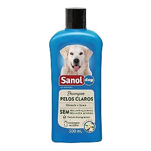 SANOL DOG SHAMPOO PELOS CLAROS FR.C/500ML