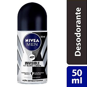 NIVEA MEN ROLL-ON ANTITRANSPIRANTE 50ML - BLACK & WHITE
