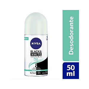 NIVEA ROLL-ON ANTITRANSPIRANTE 50ML - BLACK & WHITE FRESH