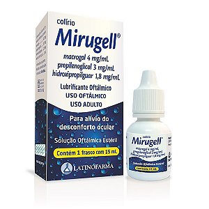 MIRUGELL LUBRIFICANTE OFTÁLMICO FR.C/ 15ML