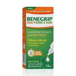 PARACETAMOL BENEGRIP MULTI 140MG/ML SUSP.GOTAS 15ML SB.FRUTAS