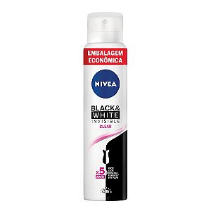 NIVEA ANTITRANSPIRANTE AEROSOL 200ML - BLACK & WHITE INVISIBLE CLEAR