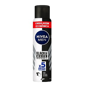 NIVEA MEN ANTITRANSPIRANTE AEROSOL 200ML - BLACK & WHITE INVISIBLE