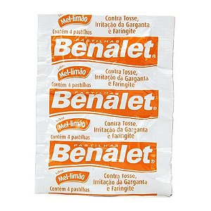 BENALET PASTILHA C/4 UNIDADES SB.MEL-LIMAO