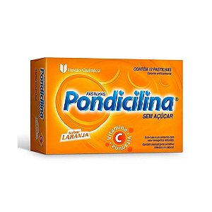 PONDICILINA PASTILHA SEM AÇÚCAR C/12 UNIDADES SB.LARANJA