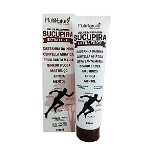 GEL MASSAGEM SUCUPIRA EXTRA FORTE MULTINATURE 150ML