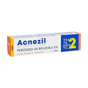 ACNEZIL GEL 5% CRAVOS E ESPINHAS 20G. PERÓXIDO BENZOÍLA