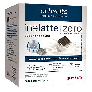 INELATTE CHOCOLATE ZERO AÇÚCAR C/60 TABLETES MASTIGÁVEIS