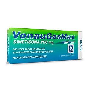 SIMETICONA VONAU GASMAX 250MG CX.C/10 CÁPSULAS MOLES