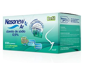 NASONEW AR ALTO VOLUME 0,9% CLORETO DE SÓDIO REFIL CX.C/30 ENVELOPES C/2,160G.