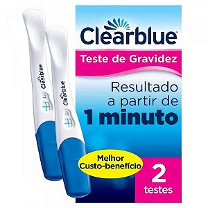 CLEARBLUE 1 MINUTO TESTE GRAVIDEZ CX.C/2 TESTES DIGITAL