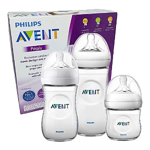 AVENT KIT MAMADEIRA PÉTALA 125ML+260ML+330ML