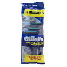 GILLETTE PRESTOBARBA ULTRAGRIP-2 C/3 APARELHOS DESCARTÁVEIS