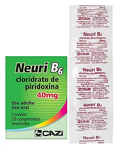 NEURI B6 40MG CX.C/20 COMPRIMIDOS REVESTIDOS