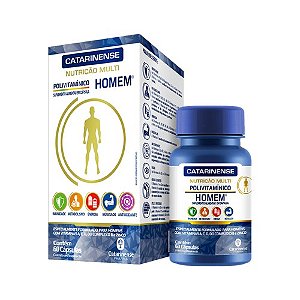 CATARINENSE POLIVITAMINICO NUTRIÇÃO MULTI HOMEM C/60 CÁPSULAS
