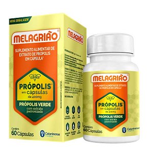 MELAGRIÃO PRÓPOLIS VERDE CATARINENSE 400MG CX.C/60 CÁPSULAS