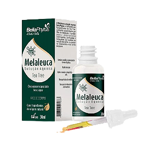 MELALEUCA SOLUÇÃO AQUOSA C/ÓLEO NANOENCAPSULADO BASE ÁGUA FACE E CORPO 30ML BELLAPHYTUS