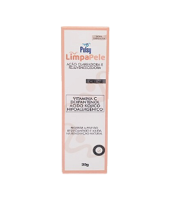 PULSY LIMPA PELE CLAREADOR REJUVENESCEDORA CREME 30G.