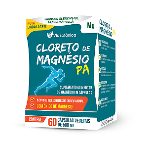 CLORETO MAGNÉSIO P.A ERVAS CURAM CX.C/60 CÁPSULAS VEGETAIS