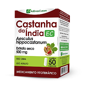 CASTANHA DA ÍNDIA EC ERVAS CURAM CX.C/50 CÁPSULAS