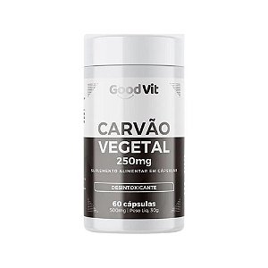 CARVÃO VEGETAL 250MG GOODVIT C/60 CÁPSULAS