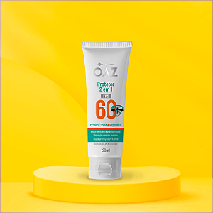 OAZ PROTETOR 2EM1 PROTEÇÃO SOLAR FPS60 + REPELENTE 120ML