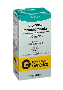 DIPIRONA MONOIDRATADA 500MG/ML GOTAS 20ML SB.ABACAXI (NATULAB)