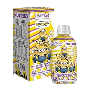 POLIMAIS KIDS SUPLEMENTO ALIMENTAR 240ML MINIONS SB.BANANA