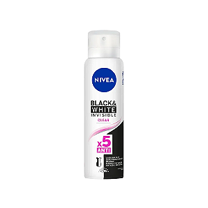 NIVEA DESODORANTE AEROSOL 150ML - BLACK & WHITE INVISIBLE CLEAR