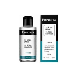 PRINCIPIA TÔNICO FACIAL ÁCIDO LÁTICO + ÁCIDO SALICÍLICO 120ML AL-7