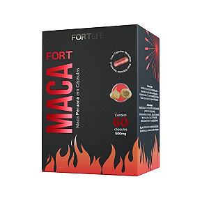 MACA FORT MACA PERUANA 500MG C/60 CÁPSULAS FORTLIFE EXCLUSIVO