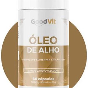 ÓLEO DE ALHO GOODVIT 500MG SUPLEMENTO ALIMENTAR C/60 CÁPSULAS