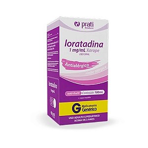 LORATADINA 1MG/MG XAROPE ANTIALÉRGICO 100ML SB.TUTTI-FRUTTI ( PRATI-DONADUZZI )