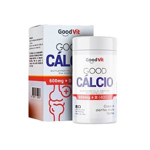 GOOD CÁLCIO GOODVIT 600UI+400UI C/60 CÁPSULAS