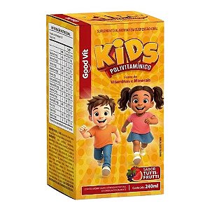 GOODVIT KIDS POLIVITAMÍNICO SUPLEMENTO ALIMENTAR 240ML SB.TUTTI-FRUTTI
